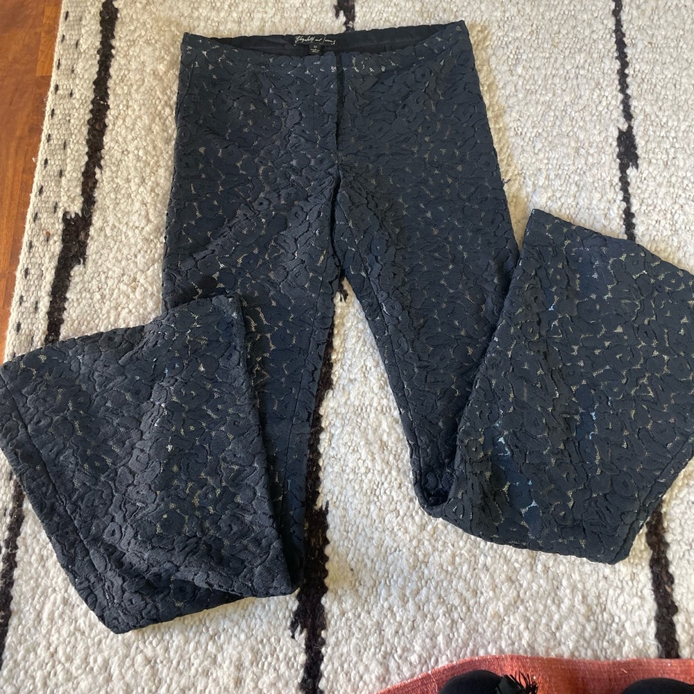 Lace wide legged pants